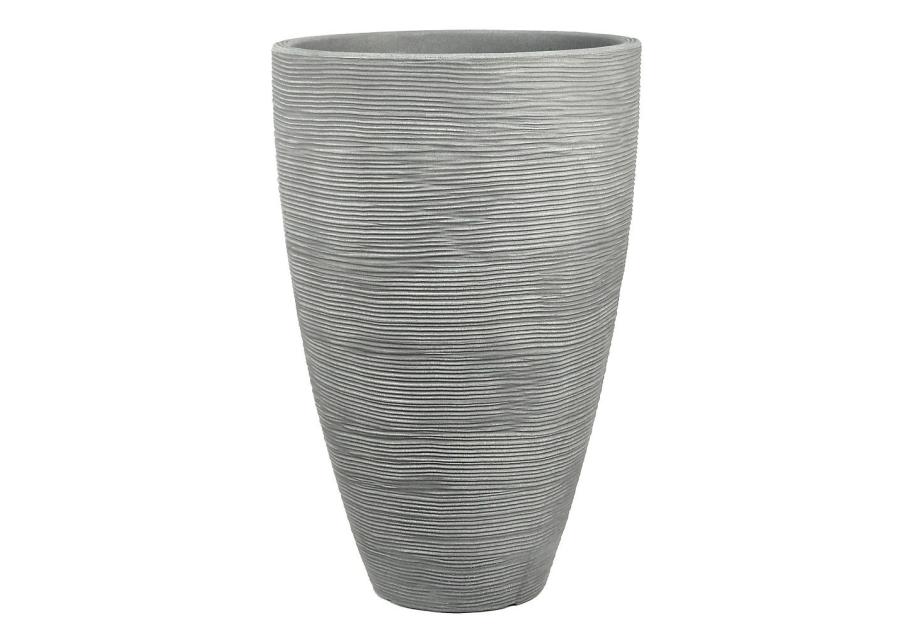 Zdjęcie: Donica ogrodowa okrągła 28 x 43 cm szara PATIO