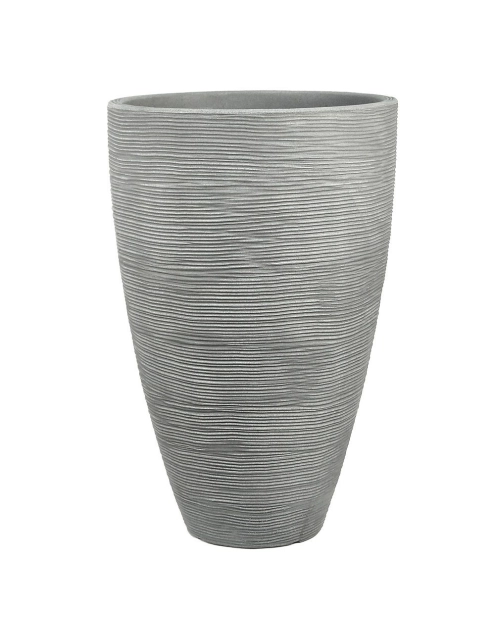Zdjęcie: Donica ogrodowa okrągła 28 x 43 cm szara PATIO