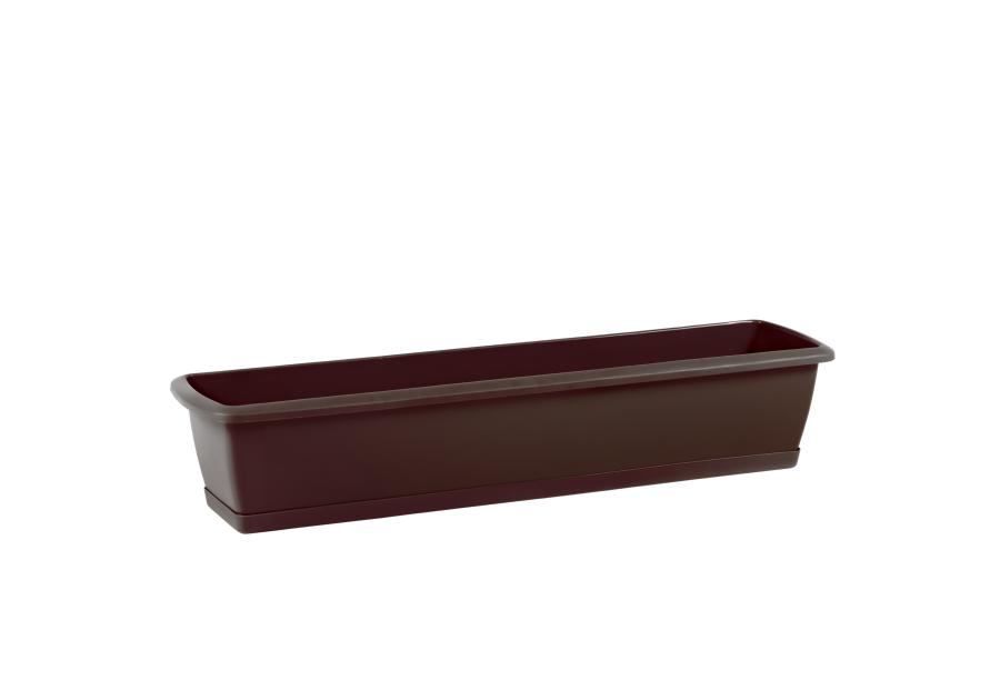 Zdjęcie: Skrzynka balkonowa z podstawką Espana Set brąz PROSPERPLAST