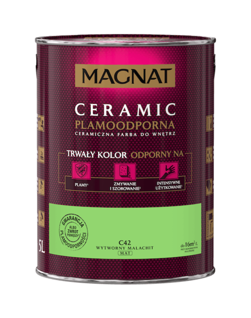 Zdjęcie: Farba ceramiczna 5 L wytworny malachit MAGNAT CERAMIC
