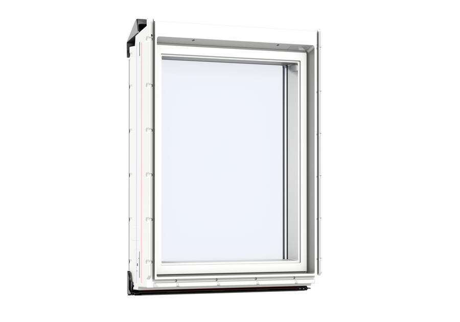 Zdjęcie: Okno kolankowe VIU 0066 drewniano-poliuretanowe stałe, 114x60 cm VELUX