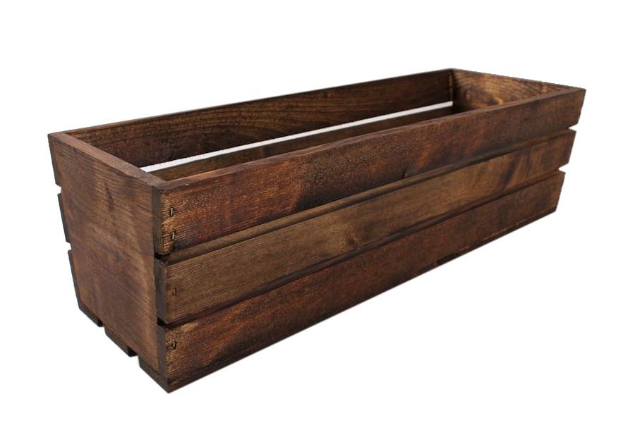 Zdjęcie: Skrzynka drewniana 50x18x15 cm brązowa TIN TOURS