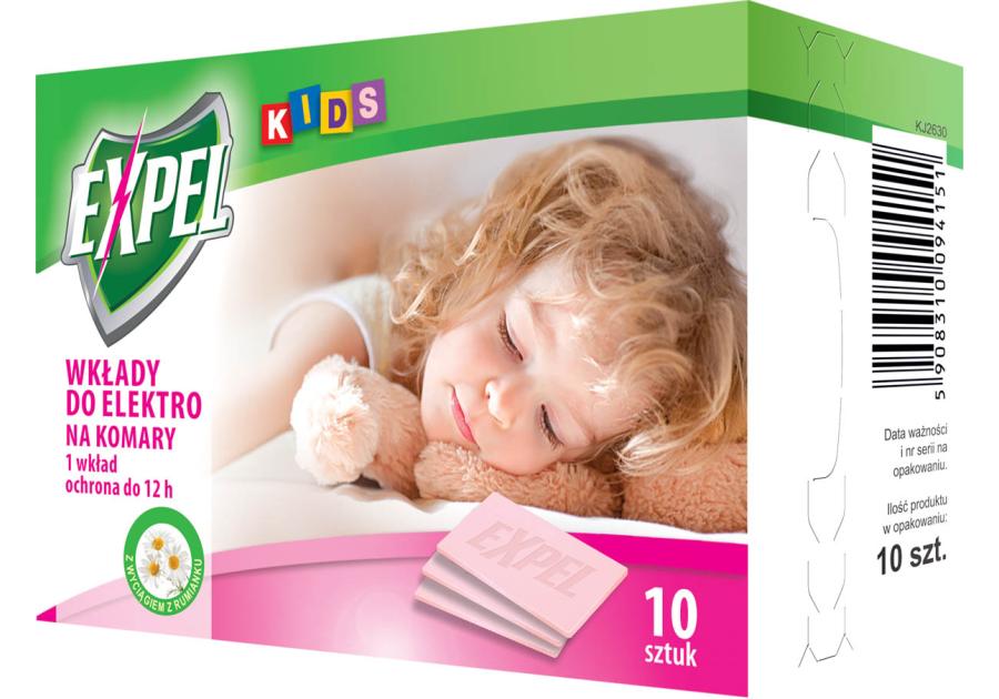 Zdjęcie: Wkłady do elektro na komary 10 szt. EXPEL KIDS