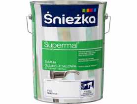 Emalia Supermal matowy biały 5L ŚNIEŻKA