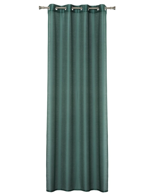 Zdjęcie: Firana z kółkami Sofia 140x260 cm ciemna zieleń UNIGLOB