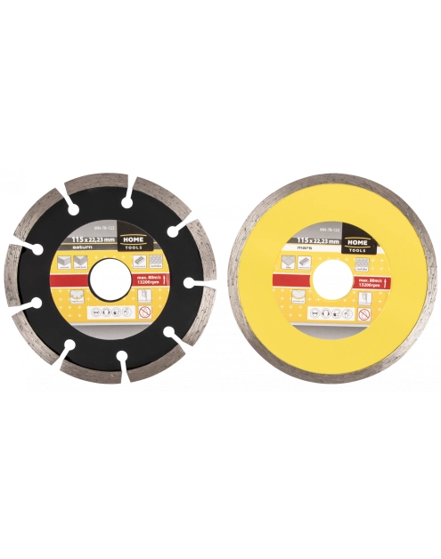 Zdjęcie: Zestaw ściernic diamentowych segmentowych pełnych 115 mm 2 elementy RAWLPLUG