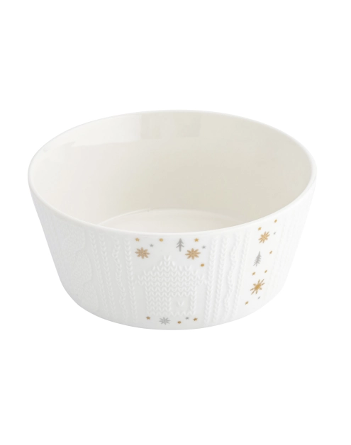 Zdjęcie: Miska salaterka porcelanowa świąteczna Zimowy Blask 14,5 cm ALTOMDESIGN