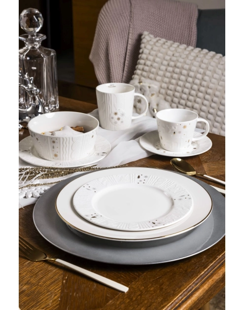 Zdjęcie: Miska salaterka porcelanowa świąteczna Zimowy Blask 14,5 cm ALTOMDESIGN