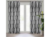 Zdjęcie: Zasłona gotowa Eloisa 140x250 cm czarny EUROFIRANY