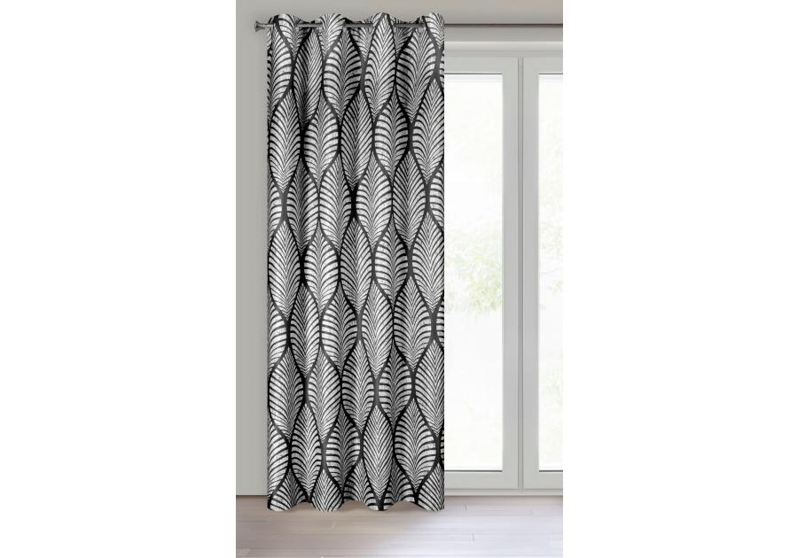 Zdjęcie: Zasłona gotowa Eloisa 140x250 cm czarny EUROFIRANY