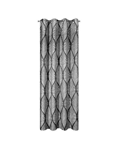 Zdjęcie: Zasłona gotowa Eloisa 140x250 cm czarny EUROFIRANY