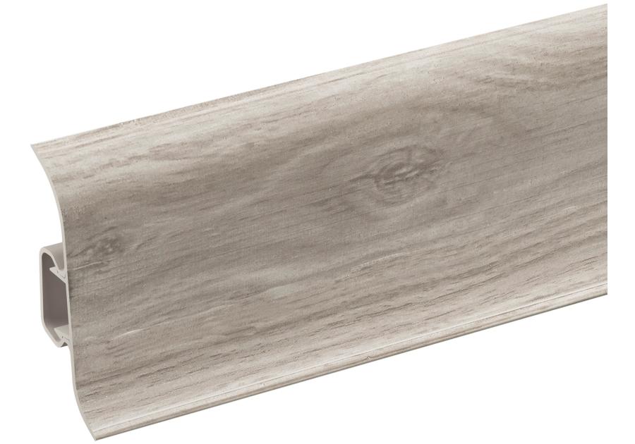Zdjęcie: Listwa przypodłogowa PVC Premium Classic 22x59 mm; 2,20 m Dąb Belfast Mat CEZAR