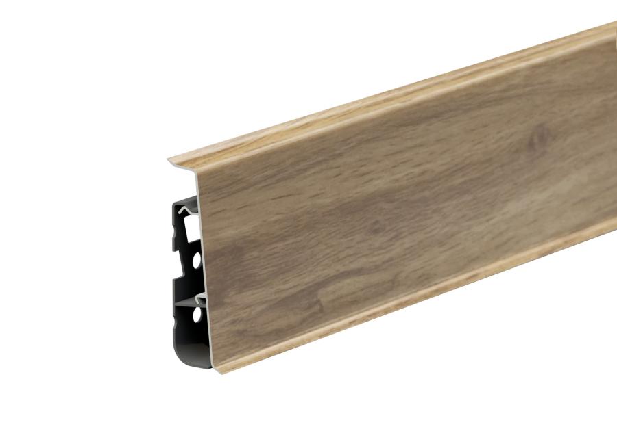 Zdjęcie: Listwa przypodłogowa PVC Hi Line Prestige 2,2x7,5 cm 2,50 m Marsylia Mat CEZAR