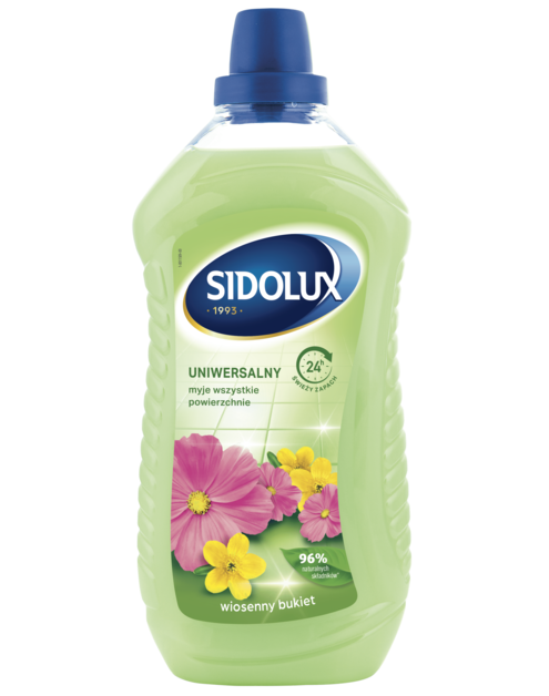Zdjęcie: Płyn do mycia podłóg wiosenny bukiet 1 L uniwersalny SIDOLUX
