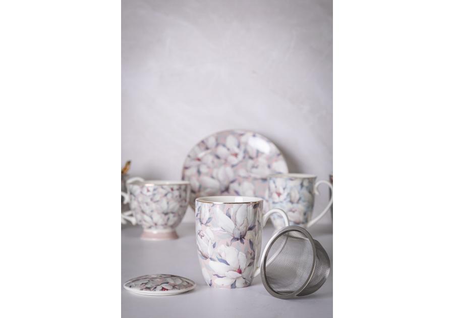 Zdjęcie: Kubek Magnolia różowa 350 ml z pokrywką i zaparzaczem ALTOM DESIGN