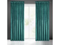 Zdjęcie: Zasłona gotowa Melanie na taśmie 140x270 cm turkusowy EUROFIRANY