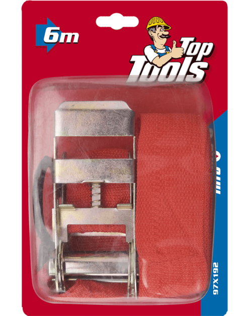 Zdjęcie: Taśma do ładunku 6 m x 50 mm TOP TOOLS