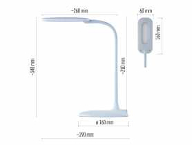 Lampa biurkowa LED Stella niebieska EMOS