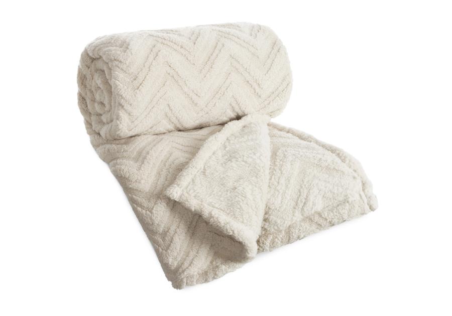 Zdjęcie: Koc Jodła 200x220 cm beżowy EUROFIRANY