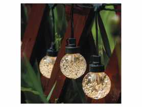Łańcuch Party 20 LED, przeźroczyste, 7,6 m, ciepła biel, IP44 EMOS