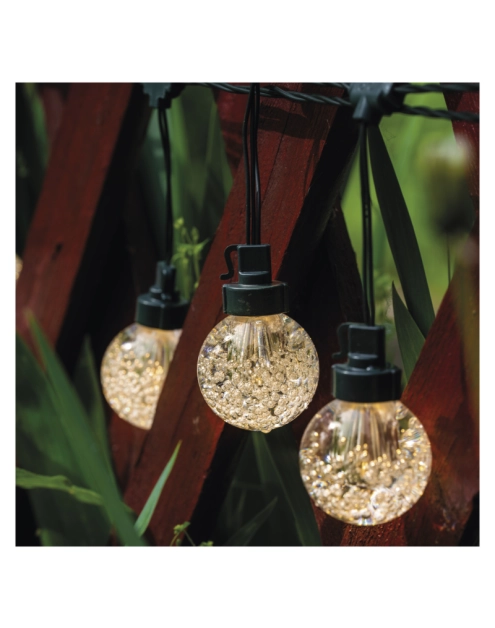 Zdjęcie: Łańcuch Party 20 LED, przeźroczyste, 7,6 m, ciepła biel, IP44 EMOS