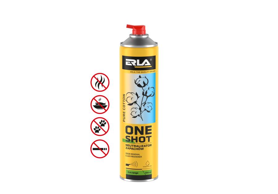 Zdjęcie: Odświeżacz powietrza One Shot Pure Cotton 600 ml ERLA