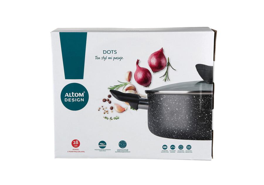 Zdjęcie: Rondel Dots 28 cm z pokrywką ALTOMDESIGN