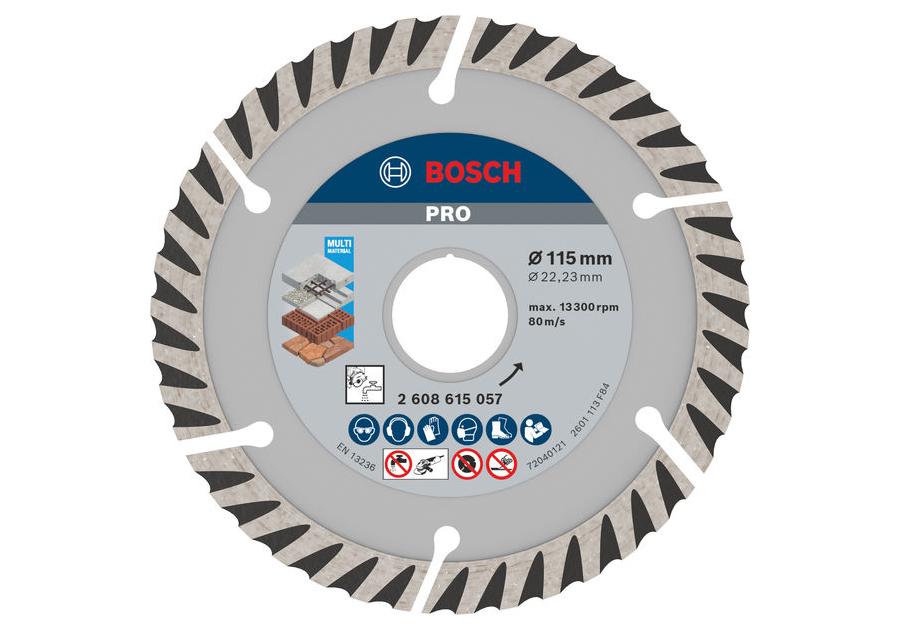 Zdjęcie: Tarcza diamentowa do cięcia różnych materiałów 115x22,23 mm BOSCH