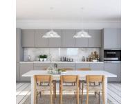 Zdjęcie: Lampa sufitowa wisząca Beris 1X60 W E27 biały CANDELLUX