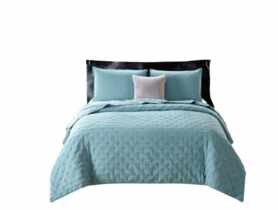 Narzuta Almada 220x240 cm niebieski mineralny EUROMAT