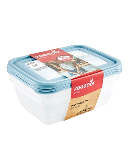 Zdjęcie: Komplet 3 sztuk pojemników Mia Magic 1,25 L KEEEPER