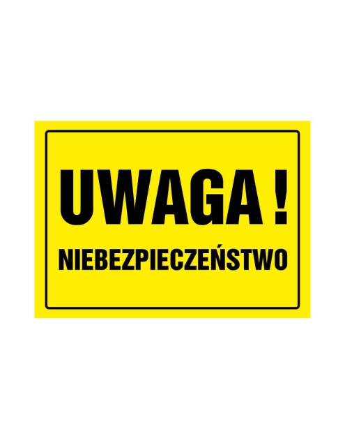 Zdjęcie: Oznaczenie "Uwaga! Niebezpieczeństwo" 24x33 cm METRO