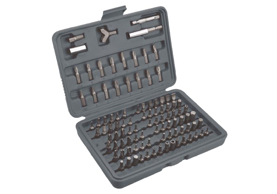 Zdjęcie: Końcówki wkrętakowe z uchwytem, zestaw 100 sztuk TOP TOOLS