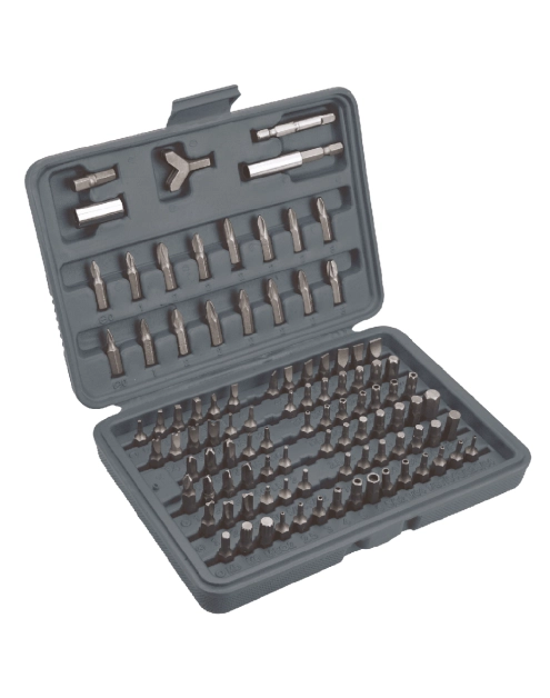 Zdjęcie: Końcówki wkrętakowe z uchwytem, zestaw 100 sztuk TOP TOOLS