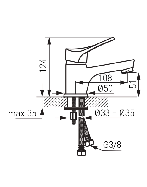 Zdjęcie: Bateria umywalkowa Stillo stojąca FERRO