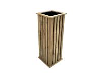Zdjęcie: Donica drewniana Talia Planter 32,5 x 32,5 x 65 cm, naturalny NORTENE