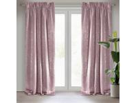 Zdjęcie: Zasłona gotowa Esin na taśmie 140x270 cm różowy EUROFIRANY