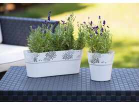 Osłonka Aster 14,5 cm biała VERDENIA