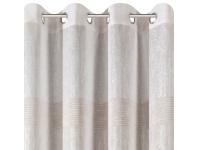 Zdjęcie: Zasłona Erli 140x250 cm kremowo-grafitowa na przelotkach EUROFIRANY
