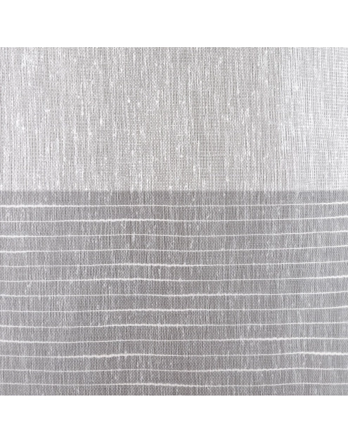 Zdjęcie: Zasłona Erli 140x250 cm kremowo-grafitowa na przelotkach EUROFIRANY