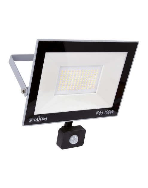 Zdjęcie: Naświetlacz SMD LED z czujnikiem ruchu Kroma LED S 100 W Grey CW kolor szary 100 W STRUHM