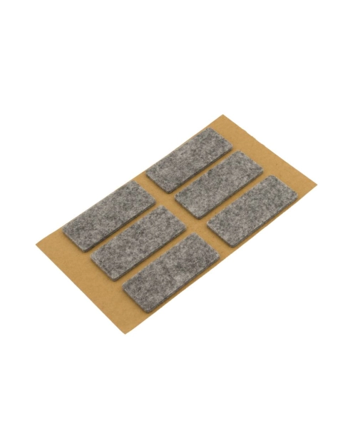 Zdjęcie: Podkładki filcowe samoprzylepne szare 25x60 mm METRO