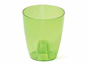 Doniczka Coubi zielon transparentny 16 cm PROSPERPLAST