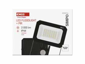 Naświetlacz LED Simpo PIR 30 W neutralna biel EMOS