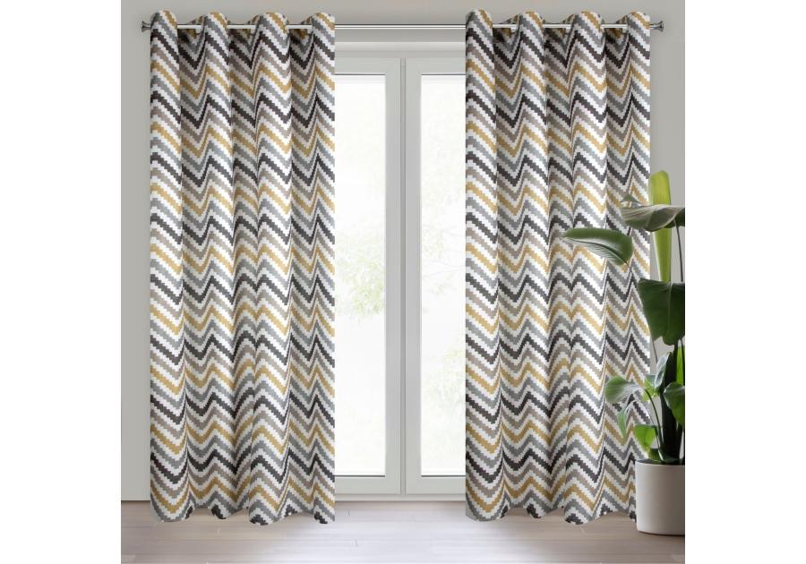 Zdjęcie: Zasłona gotowa Nastia 140x250 cm biały EUROFIRANY