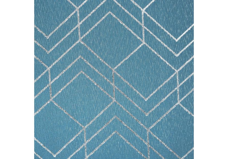 Zdjęcie: Zasłona Noelia 140x250 cm niebieska na przelotkach EUROFIRANY