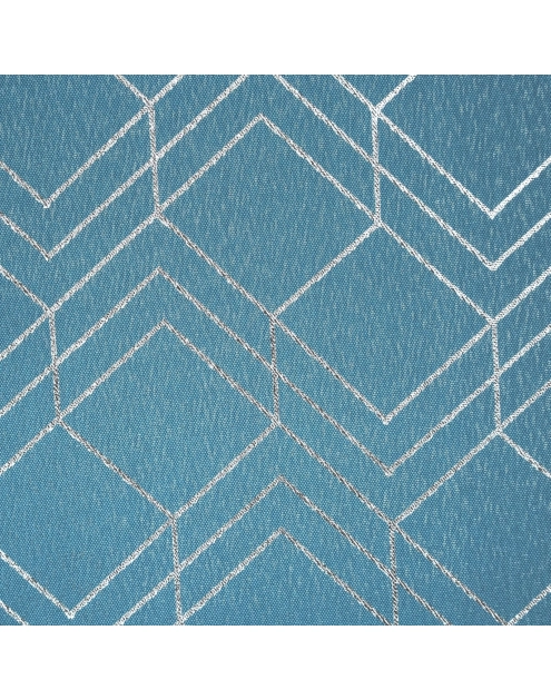 Zdjęcie: Zasłona Noelia 140x250 cm niebieska na przelotkach EUROFIRANY