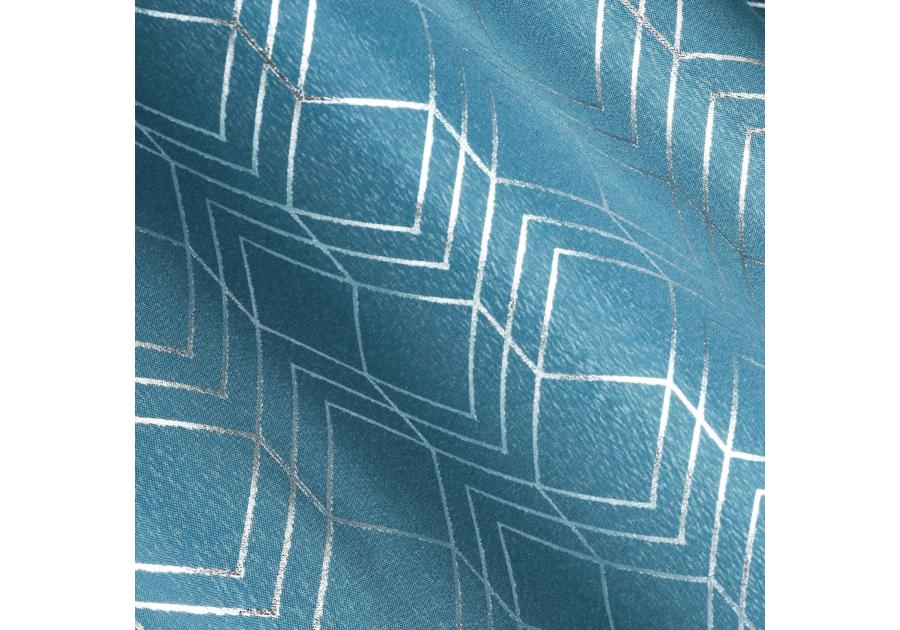 Zdjęcie: Zasłona Noelia 140x250 cm niebieska na przelotkach EUROFIRANY