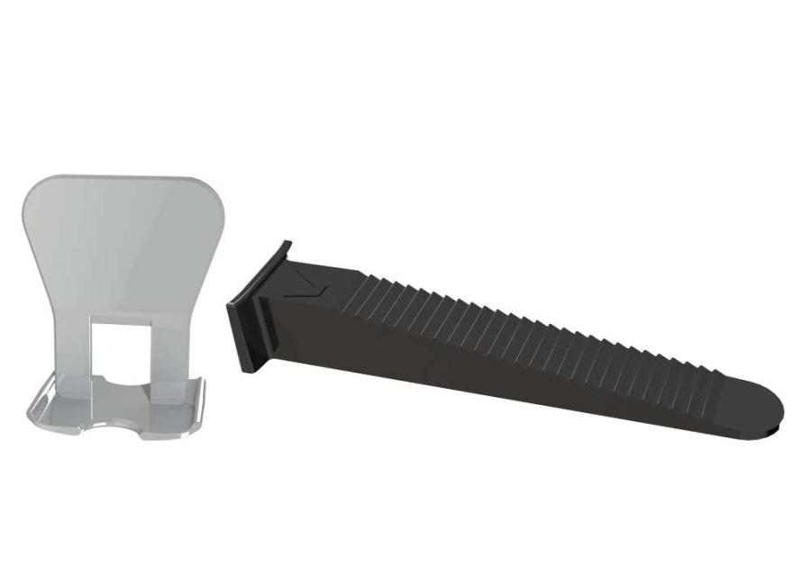 Zdjęcie: Zestaw system no 2 klips/klin do fugi 1 mm opakowanie box 150/150 szt STALCO