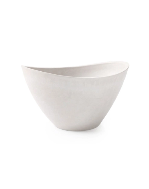 Zdjęcie: Donica z kompozytu 30x22x17 cm biała w kształcie łódki TIN TOURS